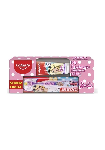 Colgate Barbie Meyve Aromalı Çocuk Diş Macunu 75 ML + Diş Fırçası
