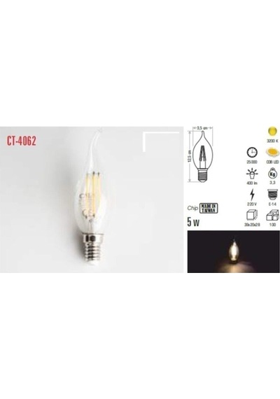 Cata Led Buji Ampul 4w Günışığı