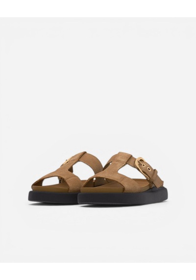 Clarks Aristella West Warm Sand Suede Kadın Bej Terlik 26185811 Bej