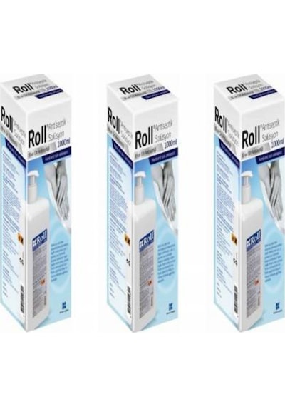 Roll Antiseptik El Cilt Antiseptiği Dezenfektanı 3 x 1 L
