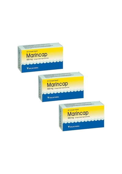 Omega 3 500 MG Balık Yağı Konsantresi 3 x 60 Yumuşak Kapsül