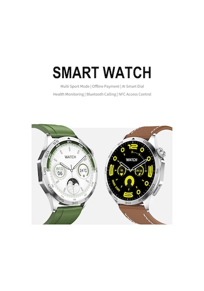 Vwar Watch Gt4 Amoled Ekran 45 MM + 3 Kordonlu Akıllı Saat (İthalatçı Garantili)