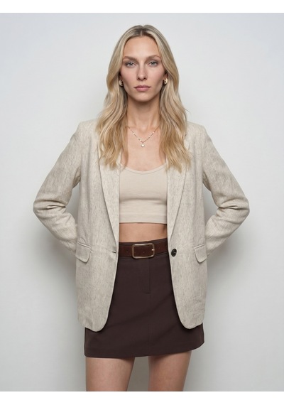 Dilvin 60805 Basic Fit Blazer-bej