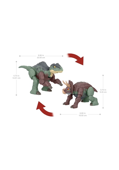 Jurassic World Değişim Serisi Çifte Tehlike Büyük Dinozor Figürleri Hpd33-hpd34