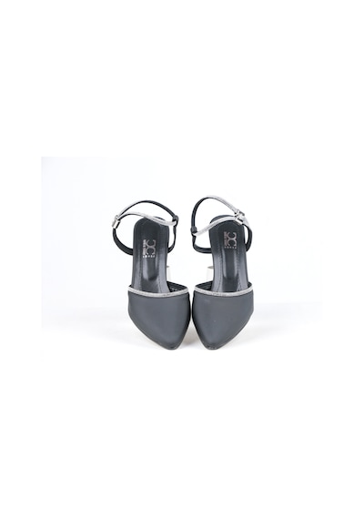 Ayakkabımood Ms029 Siyah Saten 6 Cm Topuklu Bayan Ayakkabı Siyah
