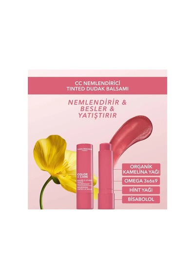 3'lü Cc Nemlendirici Renkli Dudak Balsamı Seti - Frambuaz Nude Pembe Mürdüm Besleyici Lip Balm
