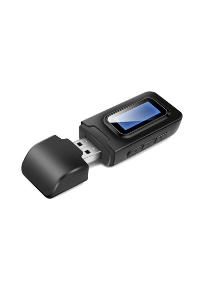 "lcd Ekranlı 2'si 1 Arada Bluetooth 5.0 Ses Verici Ve Alıcı-tv, Pc, Araba Stereo Ve Hoparlörler İçin Kablosuz Adaptör"