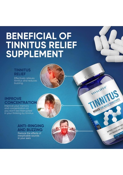 Vıvalıfer Tinnitus Relief For Ringing Ears Cognitive 1200mg 120 Caps