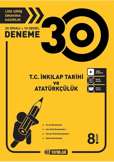 Hız 8.Sınıf Lgs Inkılap Tarihi 30'Lu Deneme - Hız Lgs Deneme
