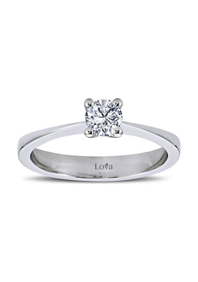 Lova H Renk 0,30 Karat Pırlanta Tektaş Yüzük - Hrd - 1030045