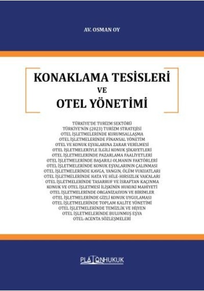 Konaklama Tesisleri Ve Otel Yönetimi