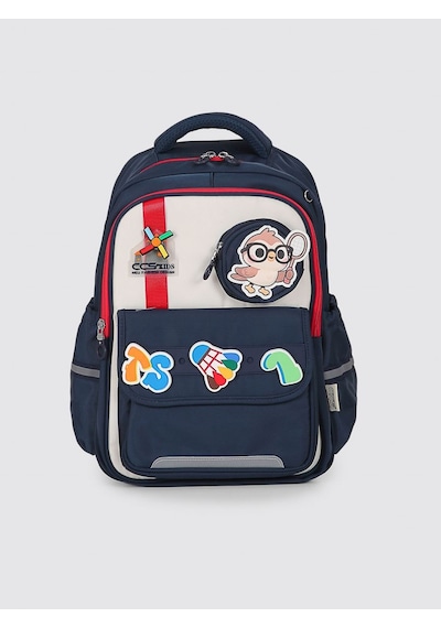 Ççs Kids Premium Okul Çanta Seti 3'lü İlkokul Ortaokul Sırt Çantası Termal Beslenme Çantası Kalemlik Lacivert 51979
