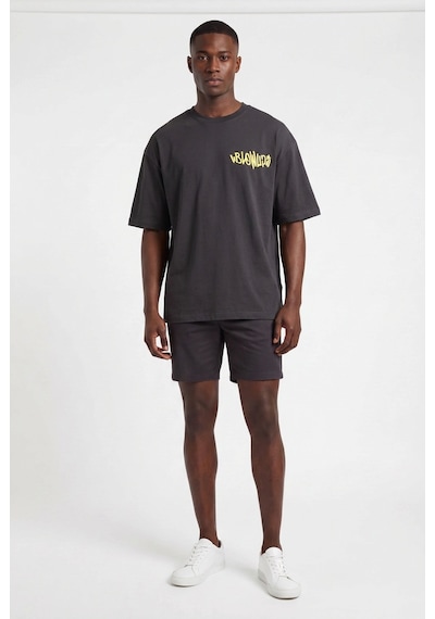 Blow Up Future Gen No Angel Oversize Erkek T-shirt 141309 Siyah