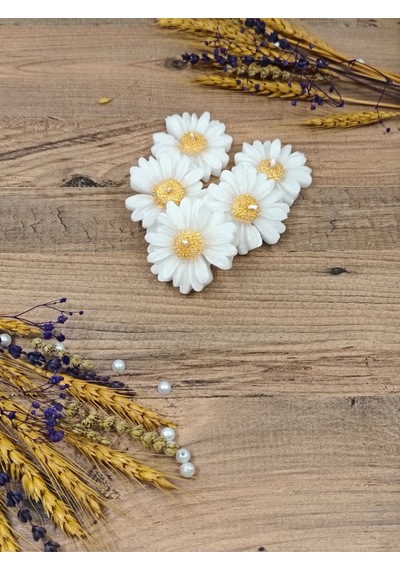 Bernami Mumluk Şamdanpinterest Altın Yaldızlı Papatya Düğün Nişan Söz Doğum Günü Kına Sünnet Hediyelik - 10 Adet Diğer