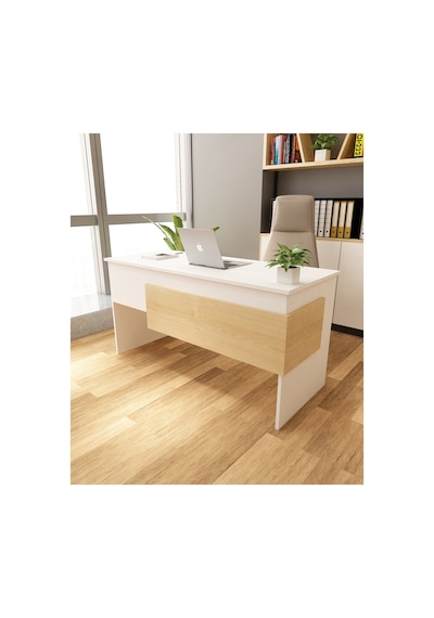 Karen 60x144 Çalışma Masası Ofis Masası Bilgisayar Masası Beyaz - Safir Meşe Beyaz - Safir Meşe Karen 60x144 Çalışma Masası Ofis Masası Bilgisayar Masası Beyaz - Safir Meşe Beyaz - Safir Meşe