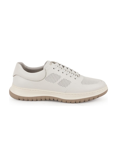 Libero Lz5906 Lazer Kesim Delikli Antik Görünümlü Hafif Eva Taban Kadın Sneaker Kırık Beyaz