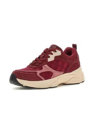 Guess Indye Kadın Deri Karışımlı Sneaker Ayakkabı Fltıd2fab12 Bordo