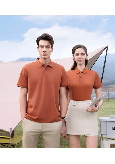 New Performance.arw50169.serintutan-antibakteriyel-yüksek Kalite.düğmeli Polo T.shirt Turuncu