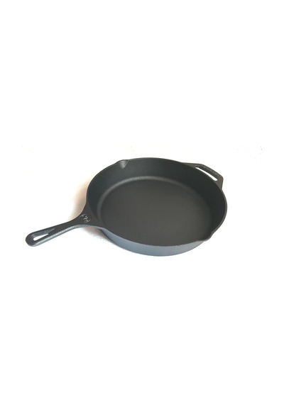 Kaplamasız Gerçek Demir Döküm Tava 30 Cm Cast Iron Skillet Pre-seasoned12 Inch Siyah