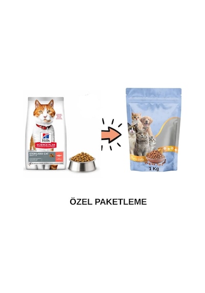 Hill's Somonlu Kısır Kedi Maması Paketten Bölme Doypack 1 Kg