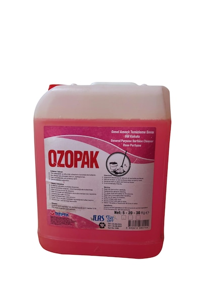 Ozopak Genel Amaçlı Temizleme Sıvısı Gül Kokulu 5 Litre Tekli