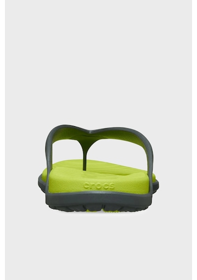Crocs Coast Flip Logolu Parmak Arası Terlik Erkek Terlik 212035-0gg Gri-sarı