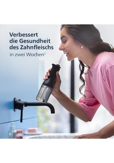 Philips Sonicare Kablosuz Power Flosser 3000 Oral Irrigator, Diş, Diş Etleri Ve Diş Bakımı İçin Su Flosser, Siyah Model Hx3826/33 Philips Sonicare Kablosuz Power Flosser 3000 Oral Irrigator, Diş, Diş Etleri Ve Diş Bakımı İçin Su Flosser, Siyah Model Hx3826/33