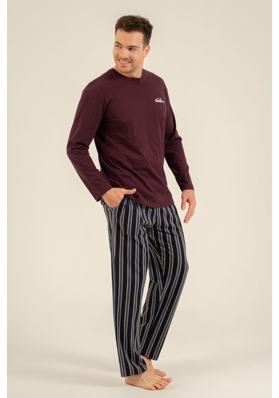 Arnetta Erkek Everything Is Possible Mor Uzun Kol Pijama Takım Ar3835-s-v1 Ar3835-s-v1