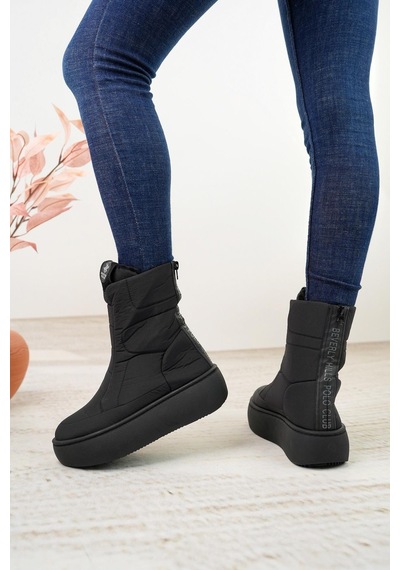 Beverly Hills Polo Club 40001 Siyah Kadın Sneakers Bot-siyah Siyah