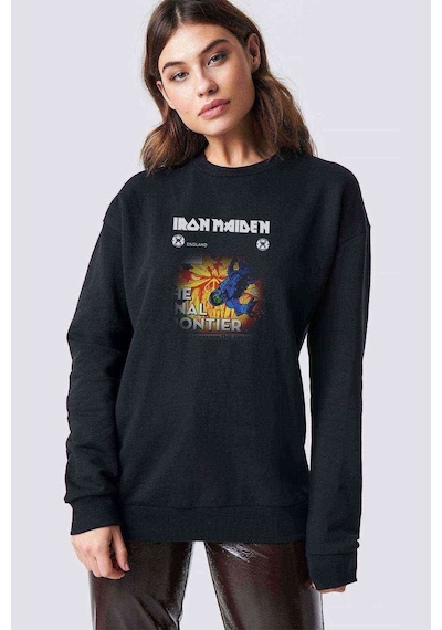 Iron Maıden The Fınal Baskılı Siyah Kadın Sweashirt (534627482)