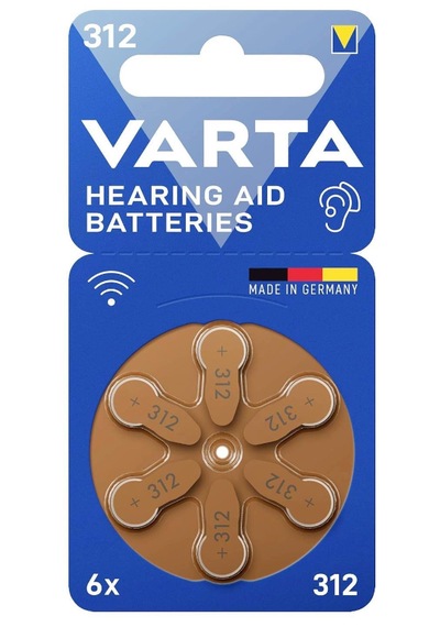 Varta 312 Numara Pil 6'lı Blister