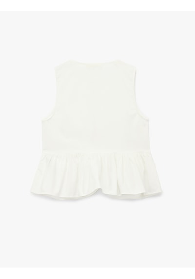 Koton Pamuklu Bisiklet Yaka Fiyonklu Önden Bağlamalı Kolsuz Poplin Bluz Kırık Beyaz 5sak60181ew Ekru Koton Pamuklu Bisiklet Yaka Fiyonklu Önden Bağlamalı Kolsuz Poplin Bluz Kırık Beyaz 5sak60181ew Ekru
