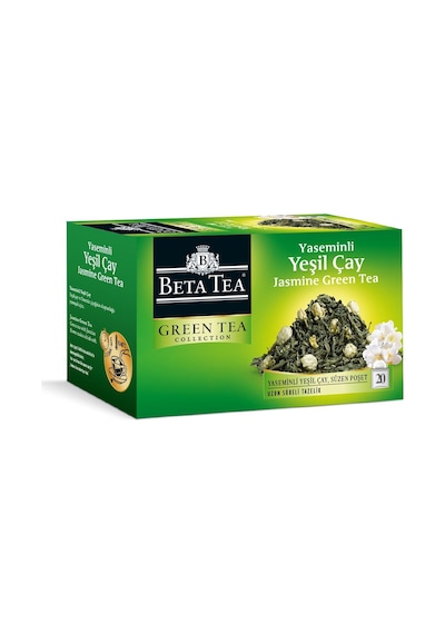 Beta Jasmine Green Bardak Poşet 20 Adet Yaseminli Yeşil Çay