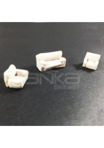Jordania Koltuk Takım 2 Tekli 1 İkili Deri 1/050 Je08-sf106-050