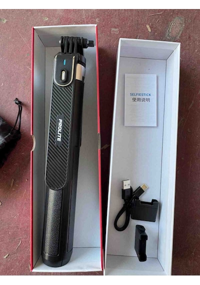 Prolite  Youtube Sunum Haber , Eğitim Toplantı Konferans Için Çift Led Işıklı Çok Yönlü Gimball Monopod Tripod Selfi 185 Cm