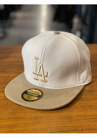 La Lakers Beyaz Bej Hiphop Snapback Rapper Basket Cap Şapka