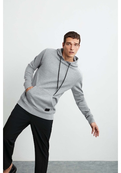 Grimelange Jorge  Erkek Yumuşacık Kapüşonlu Organik Pamuk Kanguru Cepli Regular Grimelanj Sweatshirt