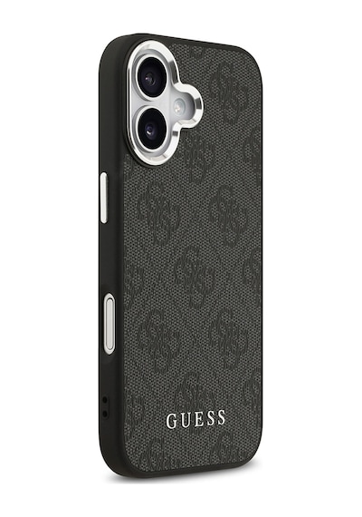 Apple Uyumlu iPhone 17 Kılıf Guess Lisanslı M-safe Özellikli 4g Klasik Yazı Logolu Kapak Siyah Siyah