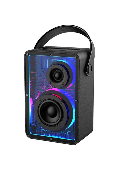 Lenyes S860 Rgb Işıklı Taşınabilir Bluetooth Speaker Hoparlör V5.3 Siyah