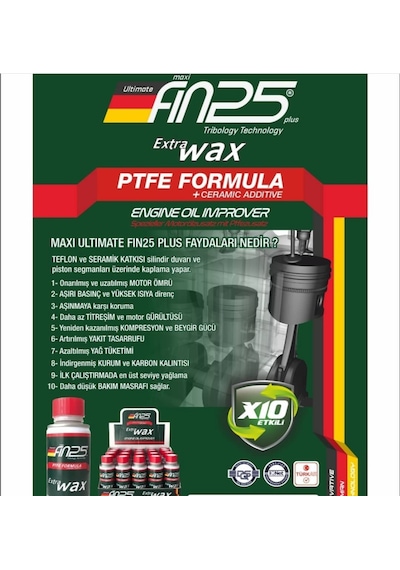 Fın 25 Motor Koruyucu 150 Ml Teflon Seramik İçerir