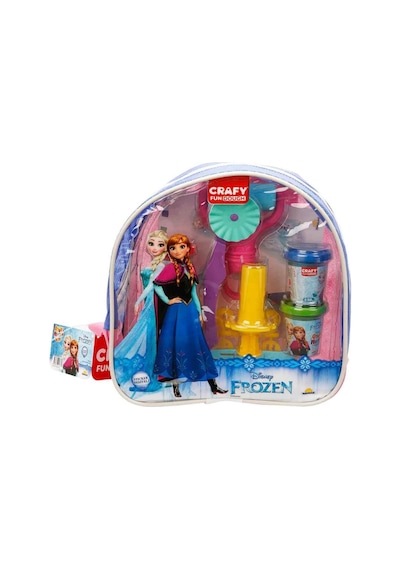 Crafy Frozen Sırt Çantalı Oyun Hamuru Seti 200 Gr. 18 Parça Çok  Renkli