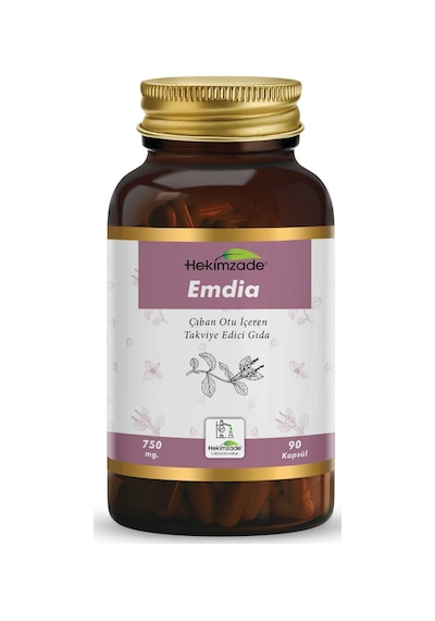 Hekimzade Emdia Çıban Otu İçeren Takviye Edici Gıda 750mg 90 Kapsül