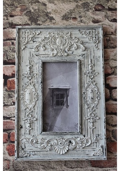 Neiwel Vintage Azes Resim Ve Ayna Çerçevesi Beyaz