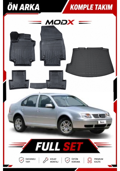 Peugeot 208 2021 Model 5d Havuzlu Paspas + 3d Bagaj Havuzu Seti Premıum A+