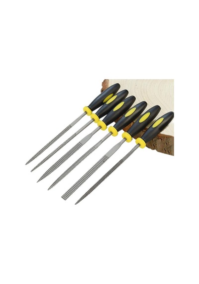 6163 Mini Ahşap Törpü Eğe Seti 14 CM 6'lı