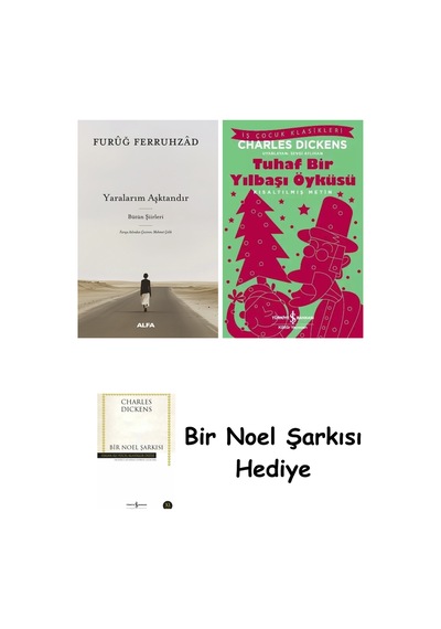Yaralarım Aşktandır - Bütün Şiirleri Ciltli + Tuhaf Bir Yılbaşı Öyküsü + Bir Noel Şarkısı