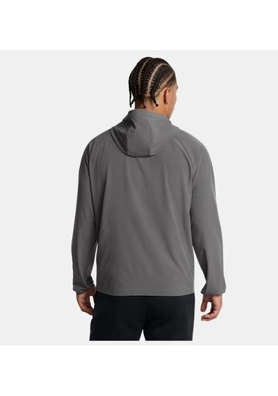 Under Armour Ua Vibe Woven Jacket Mens Castlerock / / Black 6003001-025 Gri