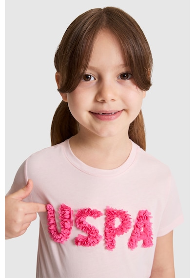 U.S. Polo Assn. Kız Çocuk Açık Pembe Tişört 50325656-vr078 Acık Pembe