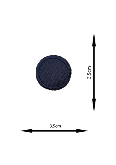 Ütü Ile Yapışan Arma - Patch - Küçük Delik Yama Set-5 Modeli Lacivert 3'lü Set - 327728039