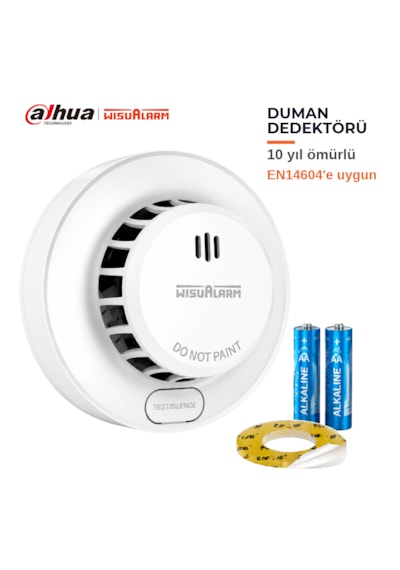 Wisualarm S01 Duman Dedektörü 10 Yıl Ürün Ömrü 5 Yıl Pil Ömrü 85 Db